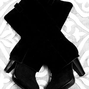 Black Overlay Boots